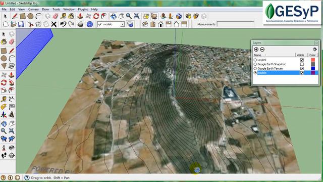 MDT SketchUp. Curvas de nivel Google Earth смотреть онлайн