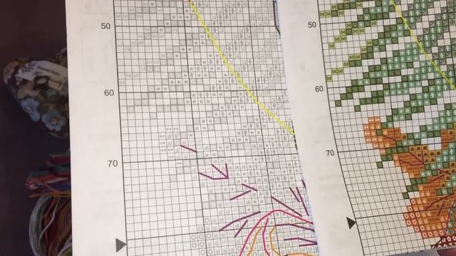 Осенний букет. Панна. Обзор. Вышивка крестом. смотреть онлайн