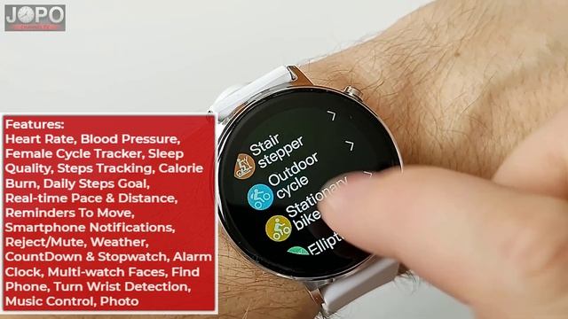 ZEBLAZE GTR Smart Watch 30 Days Battery Life Fitness Tracker │Smart Watch Review│Subtitles смотреть онлайн