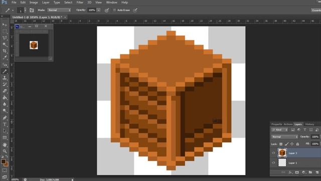 Little Pixel Art - Isometric Box (32x32 Pixels)
