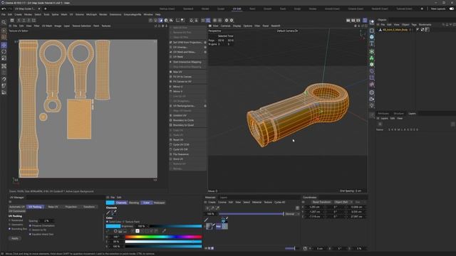 Save a UV Guide out of Cinema 4D for Quick Texturing! смотреть онлайн