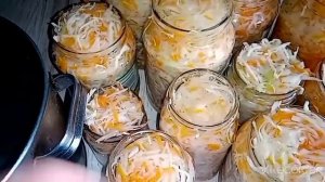 Салат из капусты на зиму "ЗАКУСОЧНЫЙ". Как в СССР. Хранится при комнатной температуре! Без варки