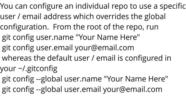 Can I specify multiple users for myself in .gitconfig? смотреть онлайн