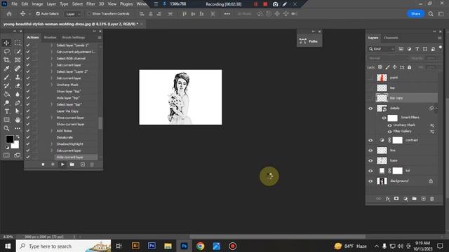 Pro Pencil Drawing Photoshop Action смотреть онлайн