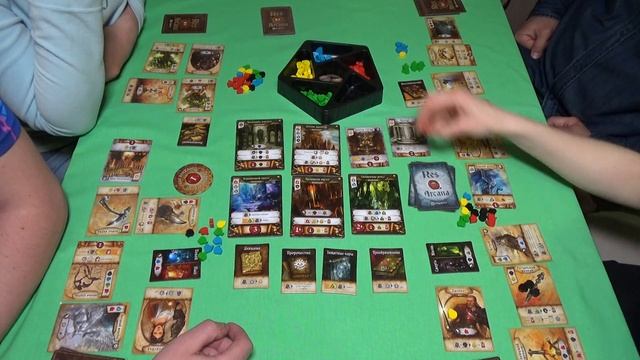 Res Arcana играем вчетвером в настольную игру! Let's Play 4 Players.