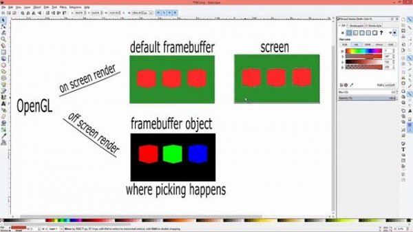 Python OpenGL and PyOpenGL - s02e13 - color picking p2