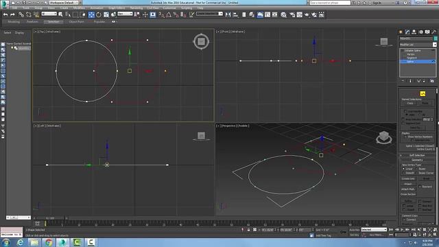 3ds Max 06-28 Editable Spline Geometry Rollout Trim смотреть онлайн