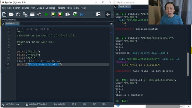 Python Programming - Logic Flow T01 - Sequence (Part 2/3) смотреть онлайн