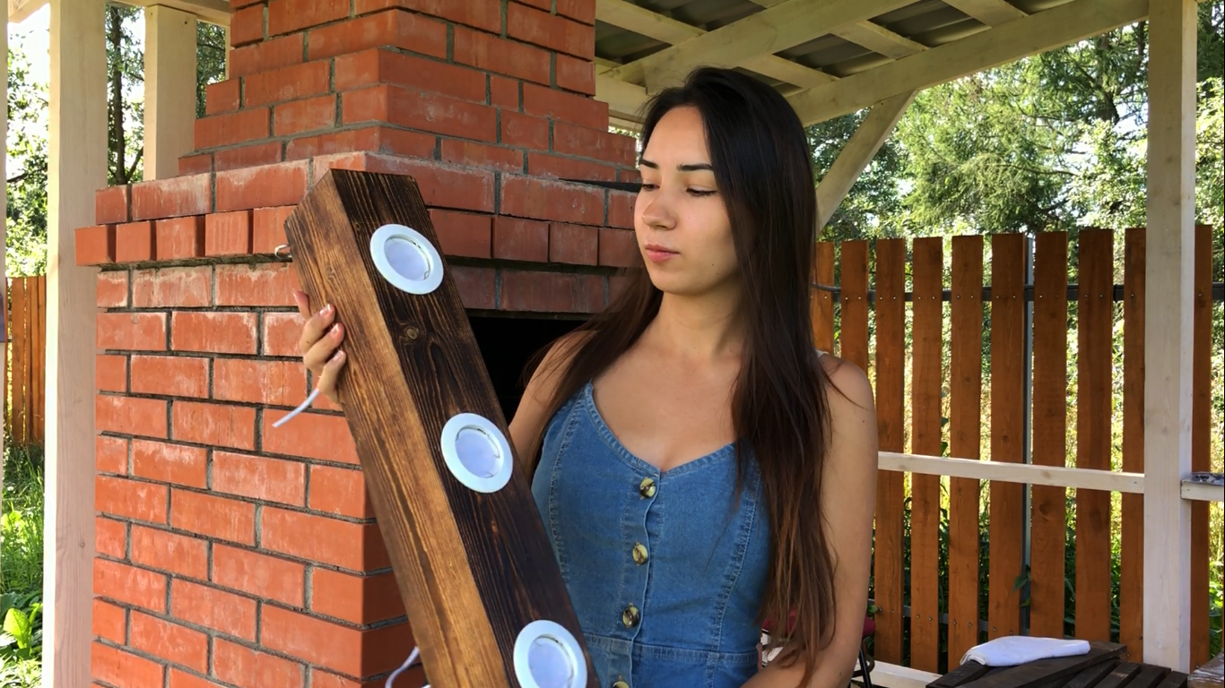 Светильник из бруса своими руками | Освещение в беседке смотреть онлайн