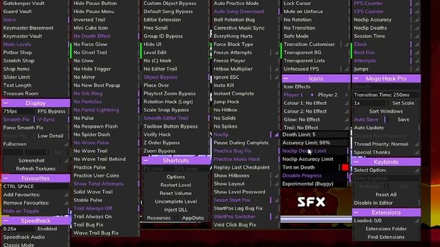 КАКИЕ ФУНКЦИИ В MEGA HACK v7 САМЫЕ ПОЛЕЗНЫЕ? | GEOMETRY DASH | ЧАСТЬ 4 смотреть онлайн