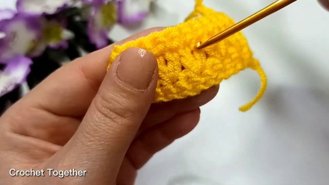 Looks Perfect! Really SIMPLE and EASY crochet stitch! Crochet смотреть онлайн