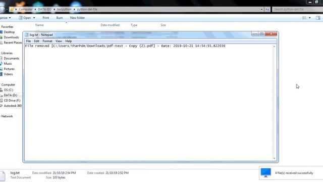 Python delete file смотреть онлайн