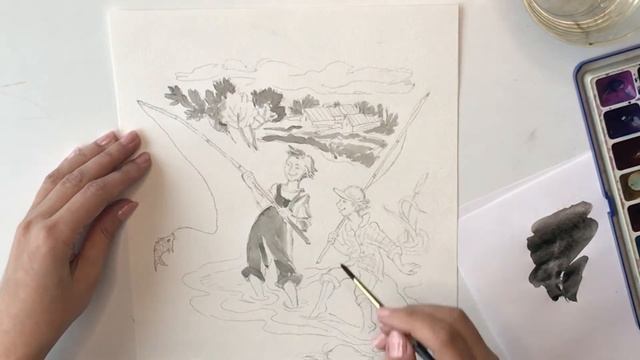 Книжная иллюстрация! Легко и быстро! Как сделать книжную иллюстрацию смотреть онлайн