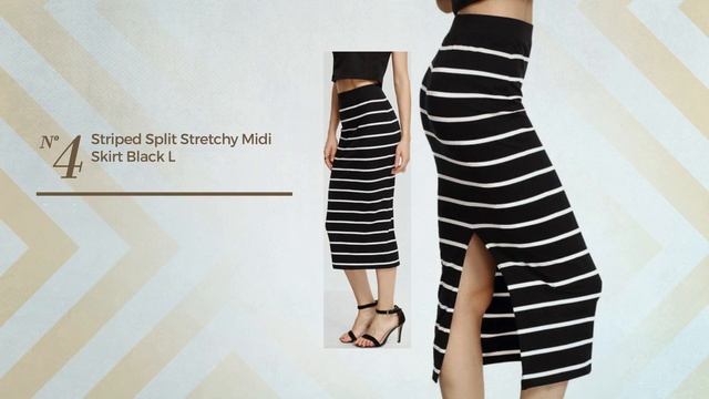 8 Best Selling Black And White Striped Midi Skirt Collection, Winter 2041 смотреть онлайн