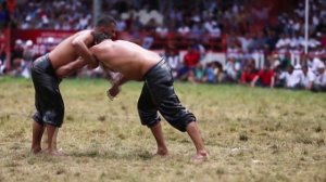 В этой борьбе они хватают друг друга за яйца. Киркпинар - турецкий вид спорта!