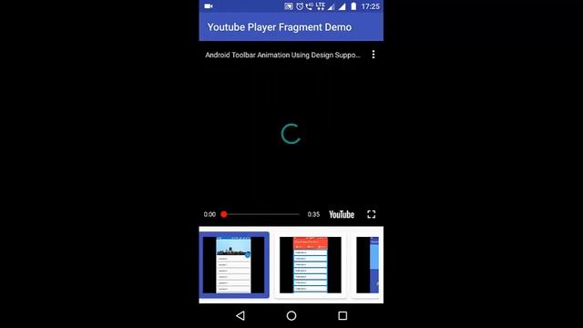 Android Youtube Player Fragment Demo смотреть онлайн
