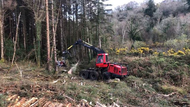 Komatsu 941 timber harvester смотреть онлайн