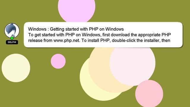 Windows : Getting started with PHP on Windows смотреть онлайн