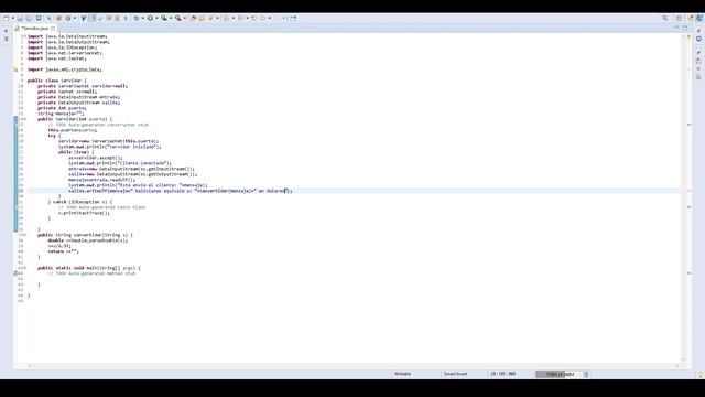Cliente Servidor TCP (java) смотреть онлайн