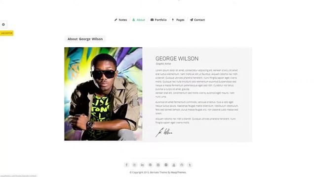 Bernate - Personal WordPress Theme смотреть онлайн