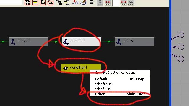 Maya 3d tutorial connect scapula and shoulder via utility nodes Condition and Multiply Divide смотреть онлайн
