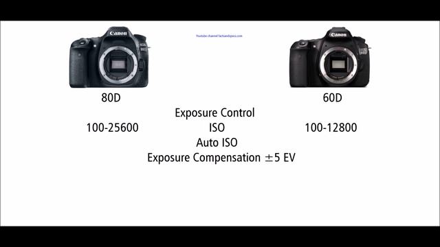 Canon EOS 80D vs Canon EOS 60D смотреть онлайн