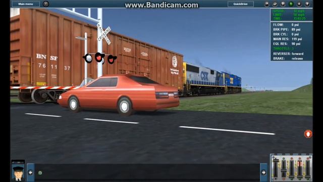 Trainz 12 CSX SD70MAC and a CSX SD60M lead a tanker train смотреть онлайн