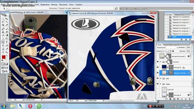 NHL04-09: Видеоурок по созданию текстуры реальной вратарской маски / Goalie Mask Texture Tutorial