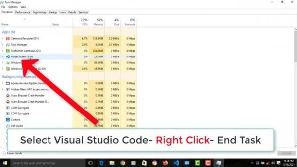 Fix Microsoft Visual Studio Code-Uninstall Has Detected That Visual Studio Code Is Currently Runnin