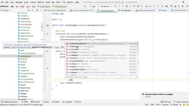How to create exit alert dialog box in android studio смотреть онлайн