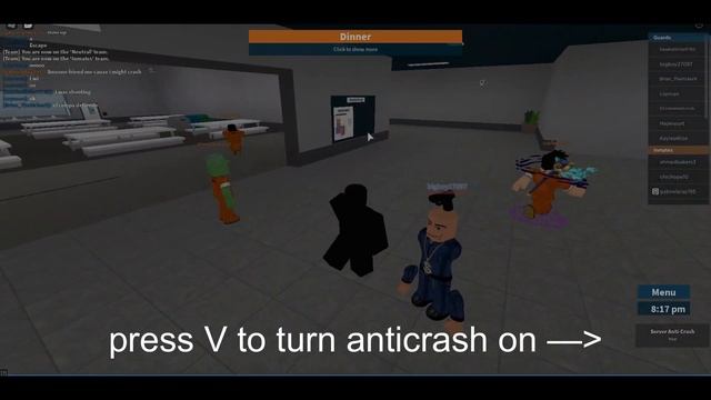Roblox Prison Life: Server Anti Crash Script, also I am not crashing your servers смотреть онлайн