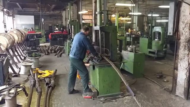 Машинная заплетка канатных строп смотреть онлайн