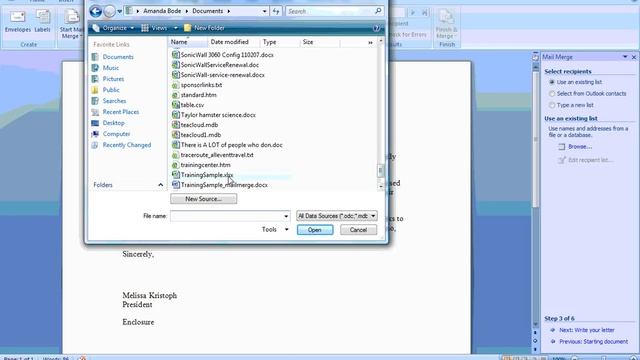 Mail Merge using Word 2007 and Excel 2007 смотреть онлайн