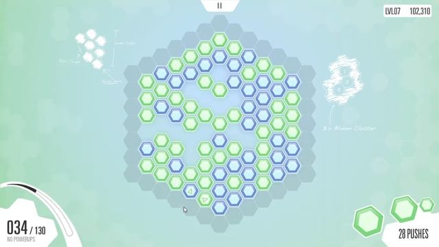 Fractal: Make Blooms Not War: is a fun, unique hexigrid puzzle game смотреть онлайн