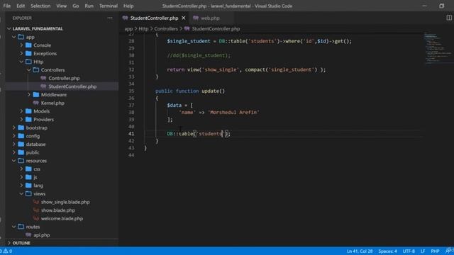 24 Database Query Builder Update Data смотреть онлайн