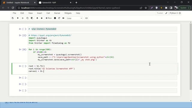 Build Screenshot App With GUI Using Python | pyautogui | Python смотреть онлайн