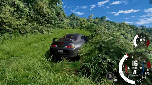 BeamNg.drive Wild Crazy Drive Toyota Supra .BeamNg.drive