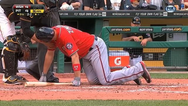 Five batters hit by pitches in Pirates-Nationals tilt смотреть онлайн