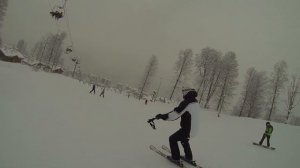 Прокат по учебному склону на "Роза Хутор"