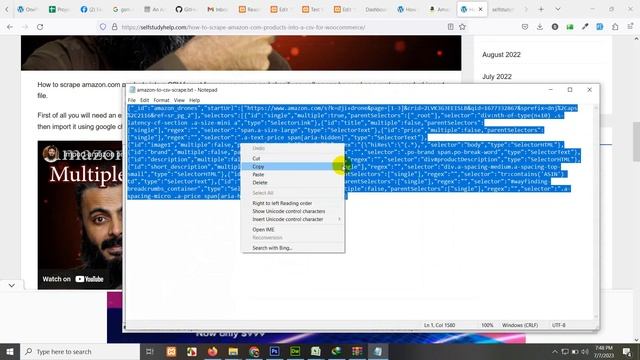 How to scrape amazon products to CSV for woocommerce смотреть онлайн