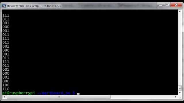 Gertboard Software in Python 2.7 - buttons test program смотреть онлайн