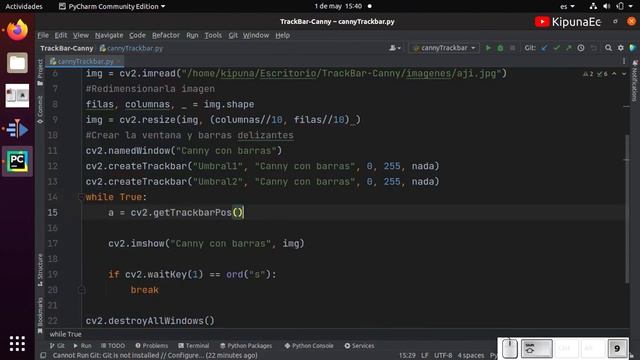 Detector Canny con TrackBars | OpenCV - Python смотреть онлайн