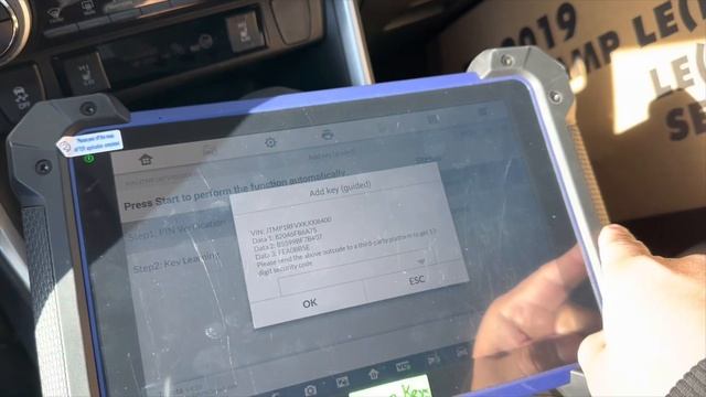 2019 Toyota Rav4 | How to add a new remote with Autel IM608 | 12 digit Security Code смотреть онлайн