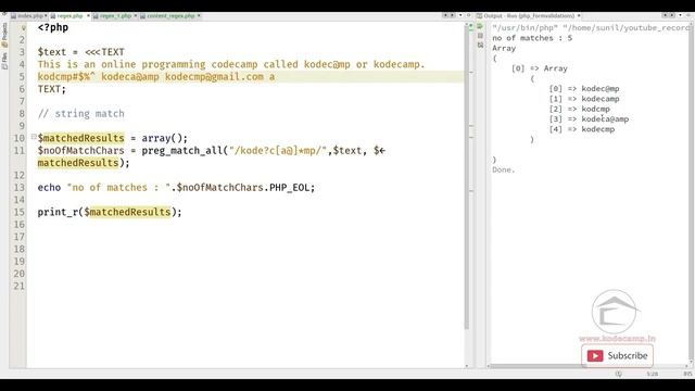 Php Core : 38 : Regular Expression (Pattern Matching) - 02 смотреть онлайн