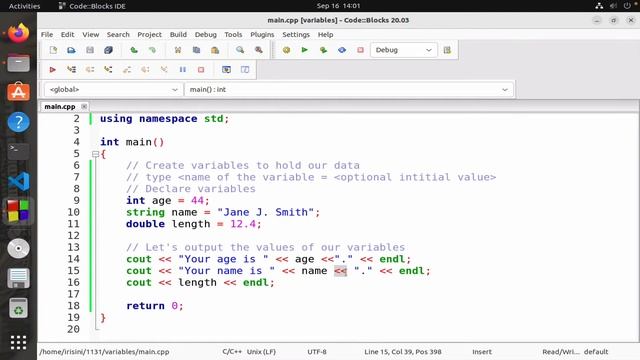 Variables in C++ Part 1 смотреть онлайн