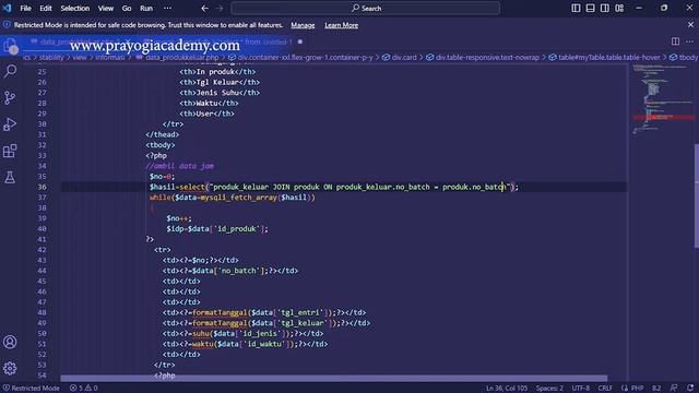 CARA JOIN 3 TABEL DI PHP & MYSQL смотреть онлайн