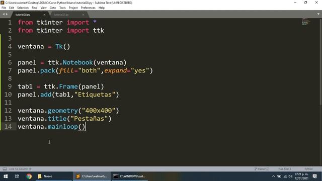 Tutorial Python 3 #28 Pestañas (Tabs) смотреть онлайн