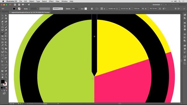 Create a Segmented Doughnut Chart in Adobe Illustrator смотреть онлайн