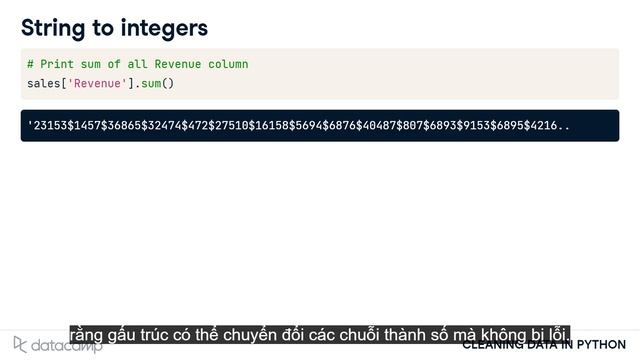 Data type constraints | data cleaning in Python | Làm sạch dữ liệu bằng Python смотреть онлайн