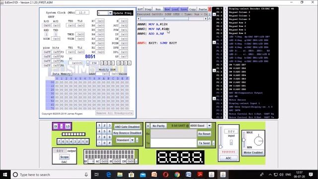 Lecture 40: 8051 EdSim51 Simulator смотреть онлайн
